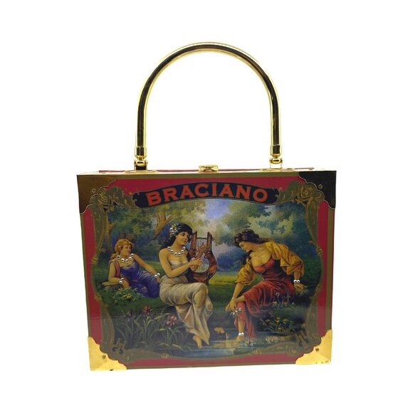 Vintage Heritage Braciano Purse – Old-World Illustration, One of a Kind!